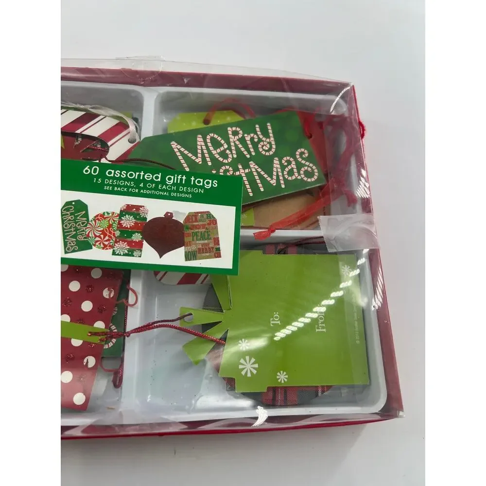 Set of Christmas Name Tags Presents Wrapping Holiday 50+ - Picture 2 of 8